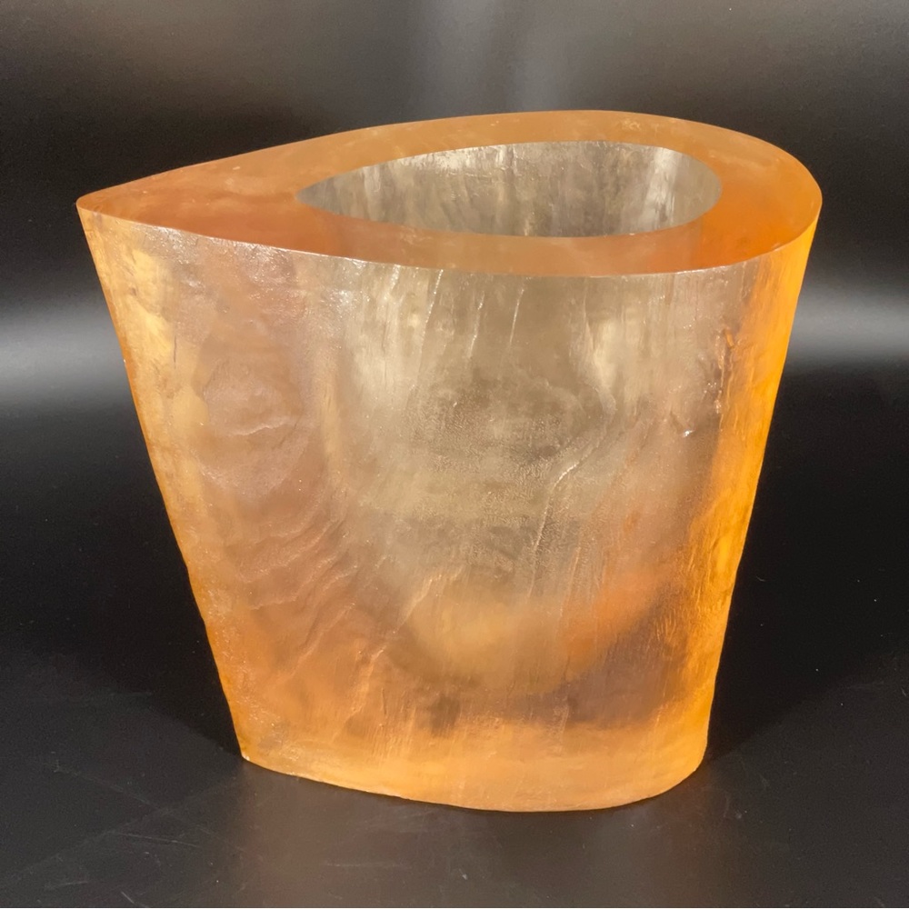 Terry Balle Acrylic Optical Sculpture Vase